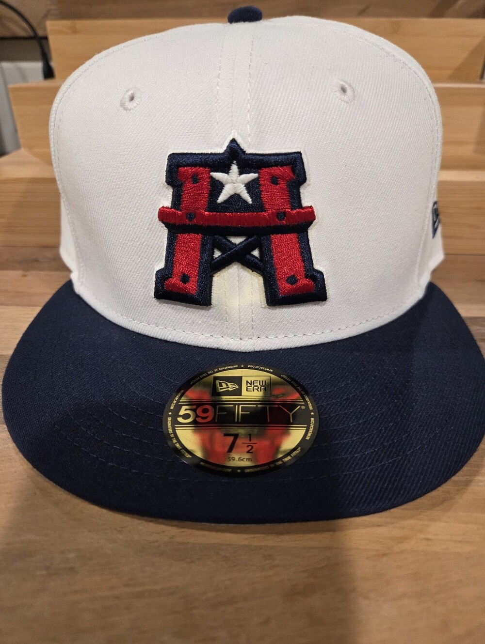 New Era 59fifty Houston Roughbacks UFL Fitted Hat 7 1/2 SUPER RARE DISCONTINUED
